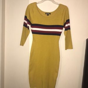 Women’s xl mustard bodycon dress